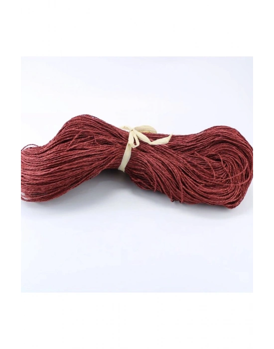 Bordo Renk Çile Kağıt İp Çanta Ipi Supla Ipi  No:62 - (550-600 gr)