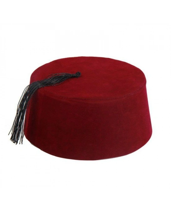 Bordo Renk Osmanlı Fesi Yetişkin Boy