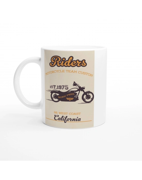 Born Free California Riders Temalı Kupa Bardak