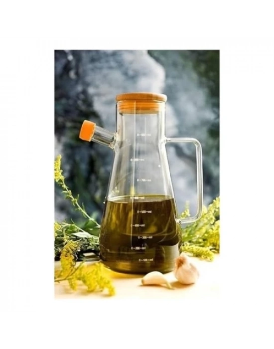 Borosilikat Cam 900 ml. Yağdanlık