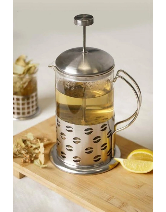 Borosilikat Cam French Press 350 ml
