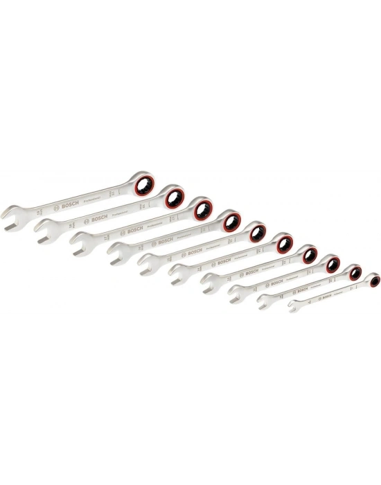 ® Bosch 10 Parça Kombine Anahtar Seti