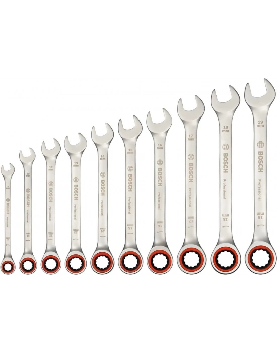 ® Bosch 10 Parça Kombine Anahtar Seti