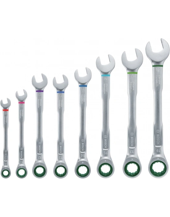 ® Bosch 8 Parça Kombine Anahtar Seti