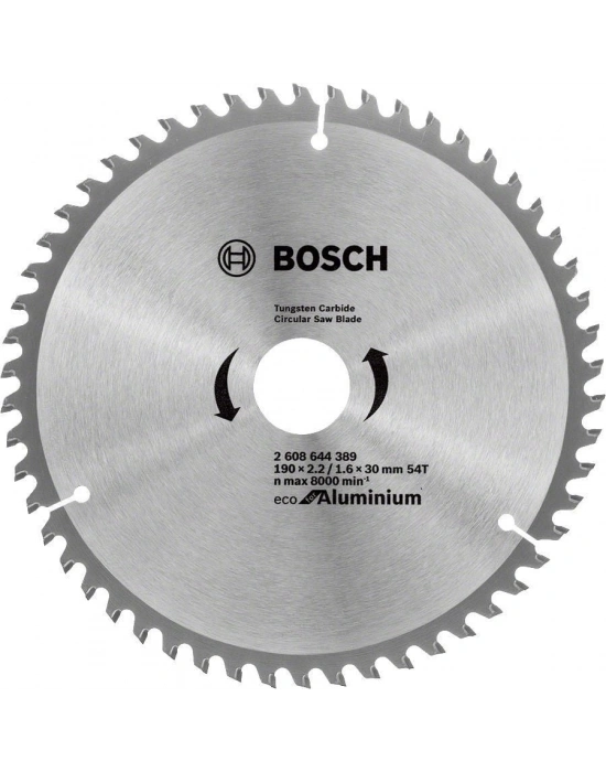 ® Bosch Alüminyum Daire Testere Bıçağı 190x30 mm 54 Diş