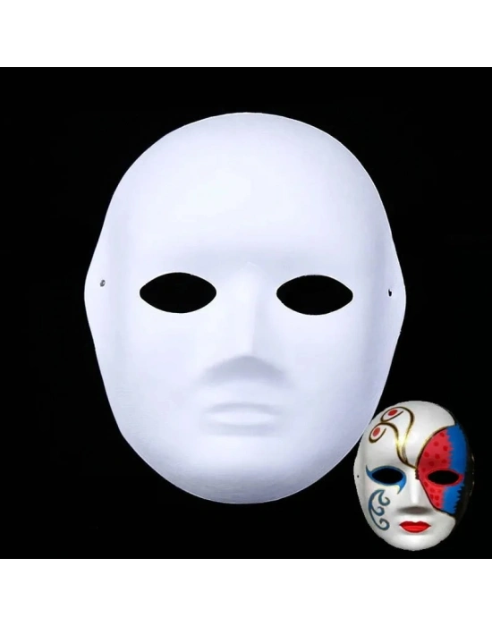 Boyanabilir Surat Model Maske – Lastikli | Kendin Tasarla