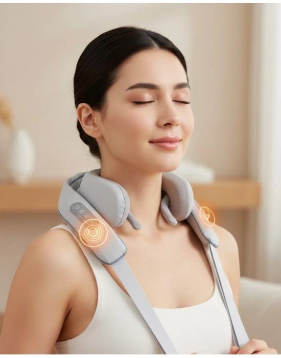 ® Boyun Masaj Aleti Biyonik Yoğurma Teknolojili 1800mAh Şarjlı