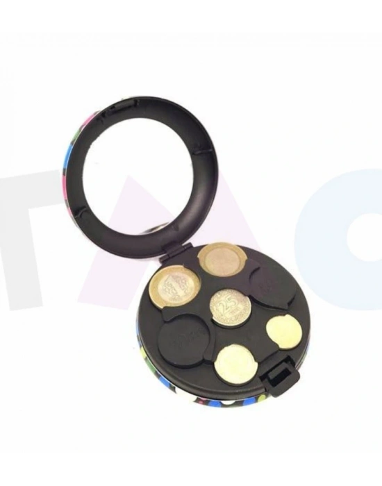 Bozuk Para Kutusu Metal Aynalı Cüzdanmatik