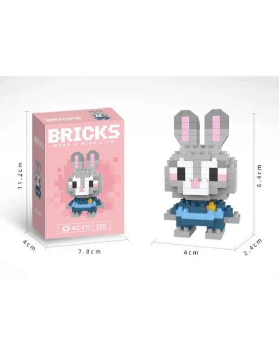 Bricks Zootropolis Judy Hopps Mini Tavşan Lego Figürü