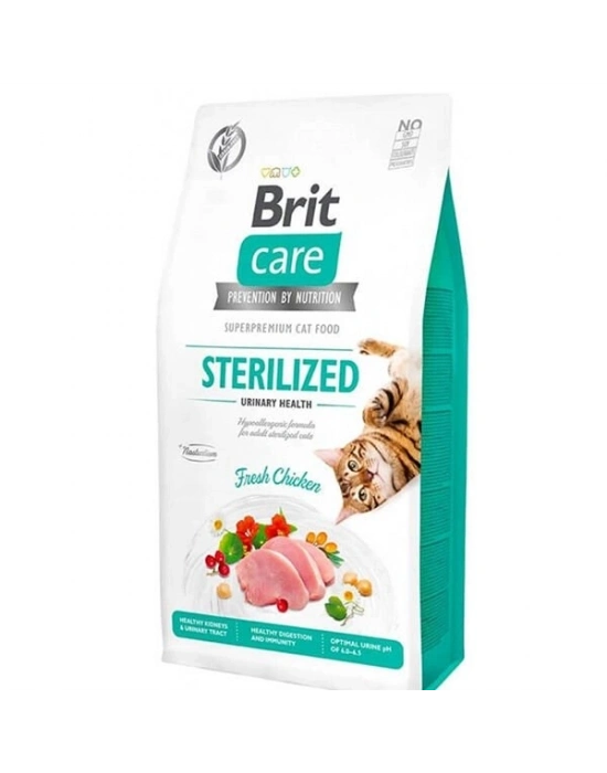 Brit Care Hipoalerjenik Sterilized Urinary Tahılsız Tavuklu Kısırlaştırılmış Kedi Maması 7 Kg