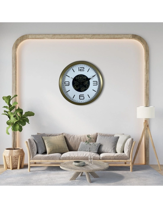 ® Bronze Motion 60 Cm Çarklı Duvar Saati