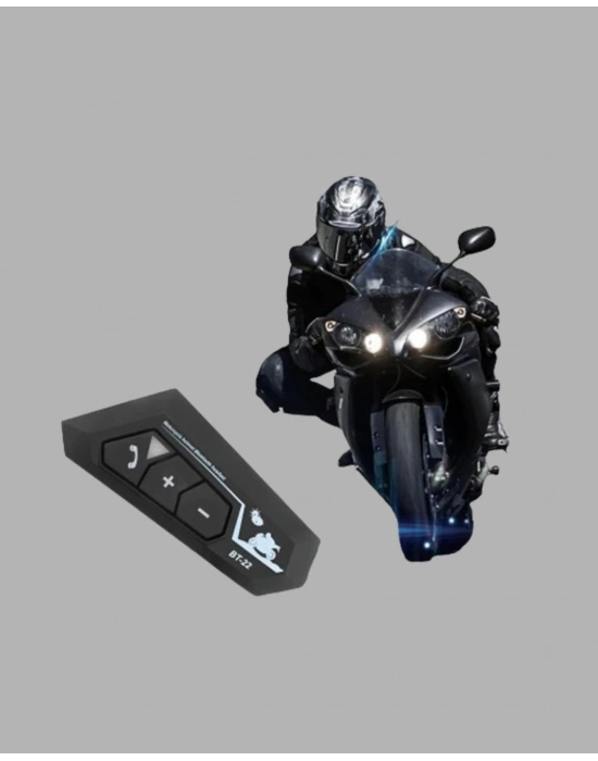 ® BT22 Kask Bluetooth Kulaklık Su Geçirmez Motosiklet İletişim Sistemi