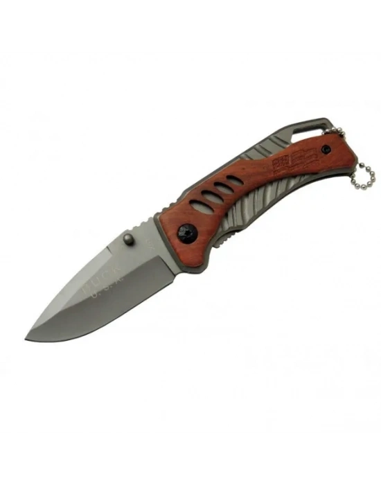 Buck X61 Ahşap Çakı 15,5 Cm Manuel, Kemerlikli