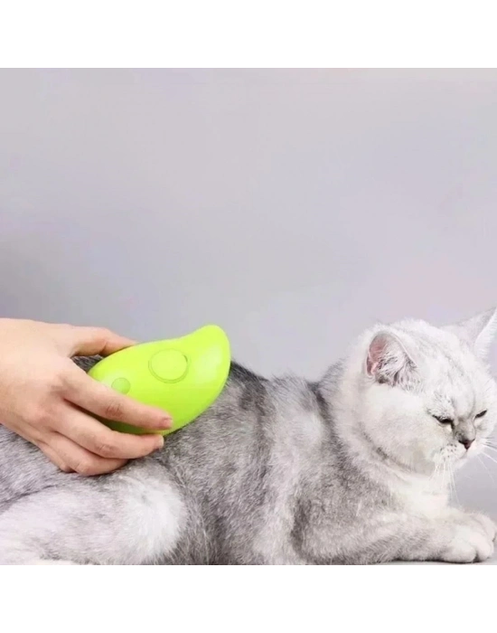 ®  Buharlı Yumuşak Silikon Uçlu Kedi & Köpek Tüy Tarama Tarağı Yıkama Fırçası
