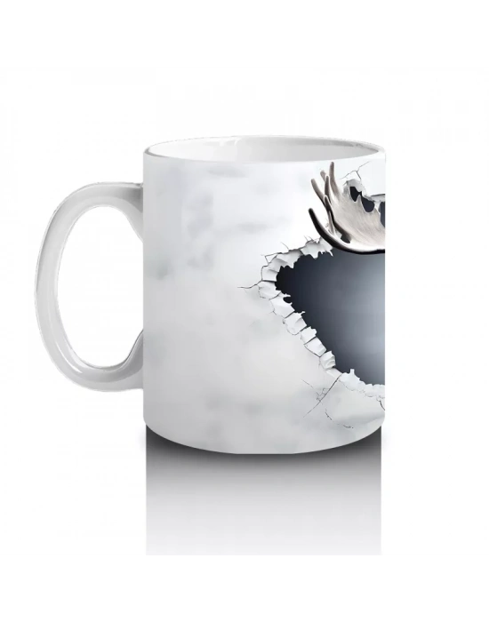 Bulutların Üzerinde Geyik Figürü – Baskılı Kupa