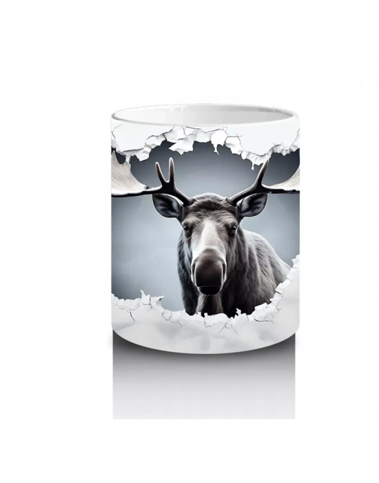 Bulutların Üzerinde Geyik Figürü – Baskılı Kupa