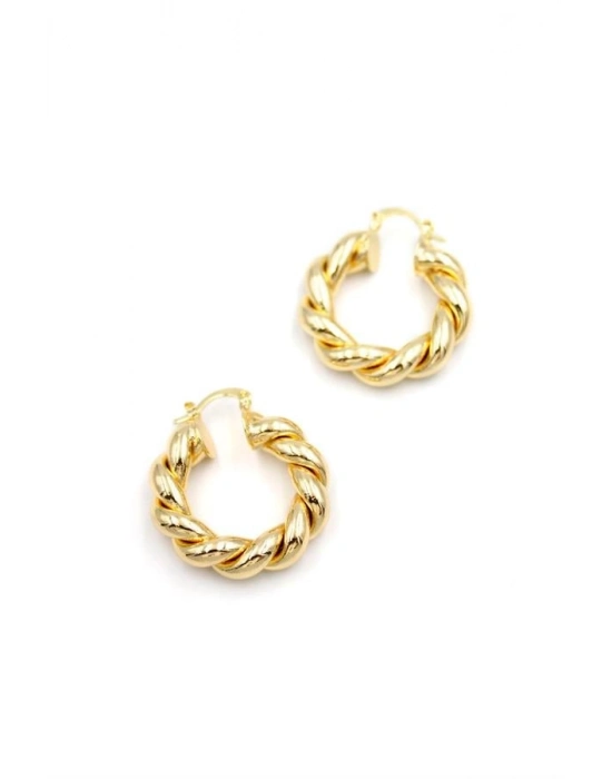 Burgu Halka Küpe - Altın