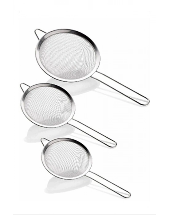 Büyük 3lü Metal Süzgeç Royaleks-CLKN-1359