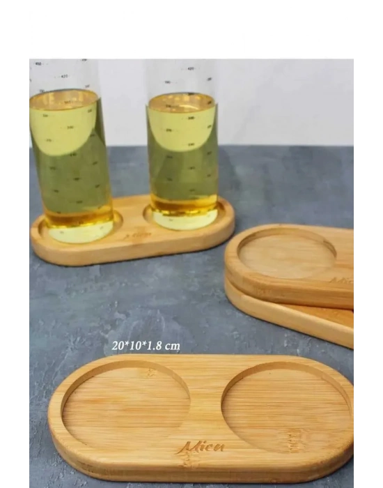 Büyük Boy Bambu Yağdanlık Altlığı