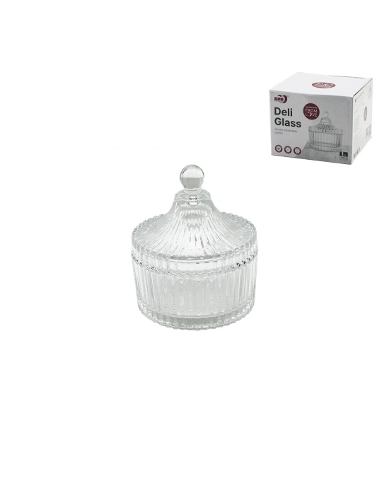 Delı Glassware Tg-1032-4 Büyük Cam Şekerlik*48