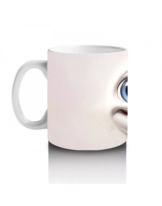 Büyük Gözlü Sevimli Deniz Canlısı – Baskılı Kahve Kupası