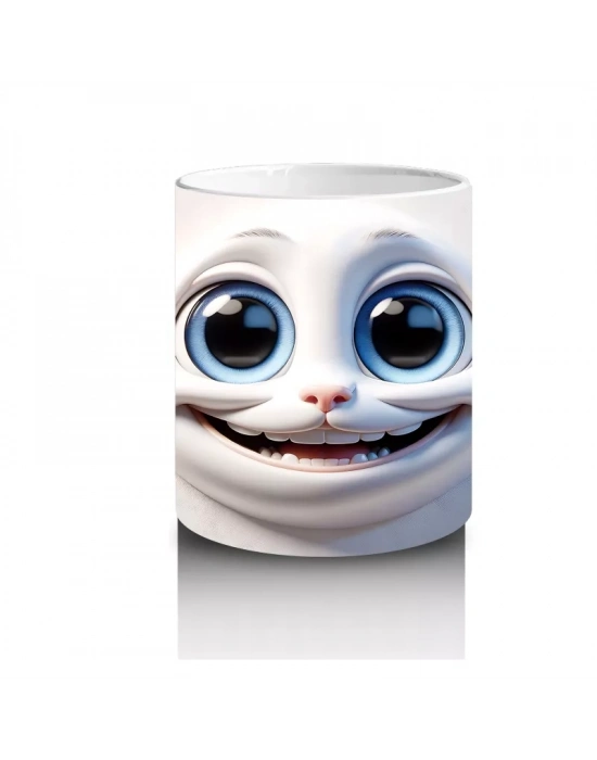 Büyük Gözlü Sevimli Deniz Canlısı – Baskılı Kahve Kupası