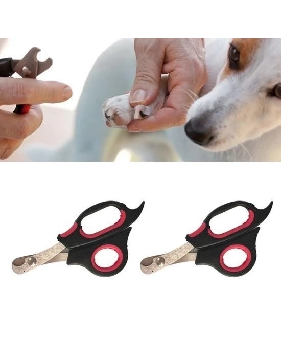 ® Büyük Irk Köpek Kedi Çelik Uçlu Evcil Hayvan Tırnak Makası Pati Bakım Aleti Ergonomik Kaymaz