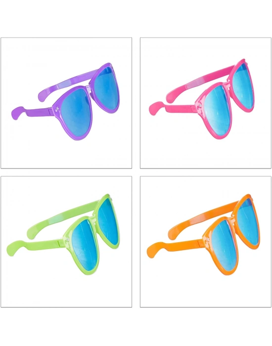 Büyük Parti Gözlüğü Rengarenk 12 Adet