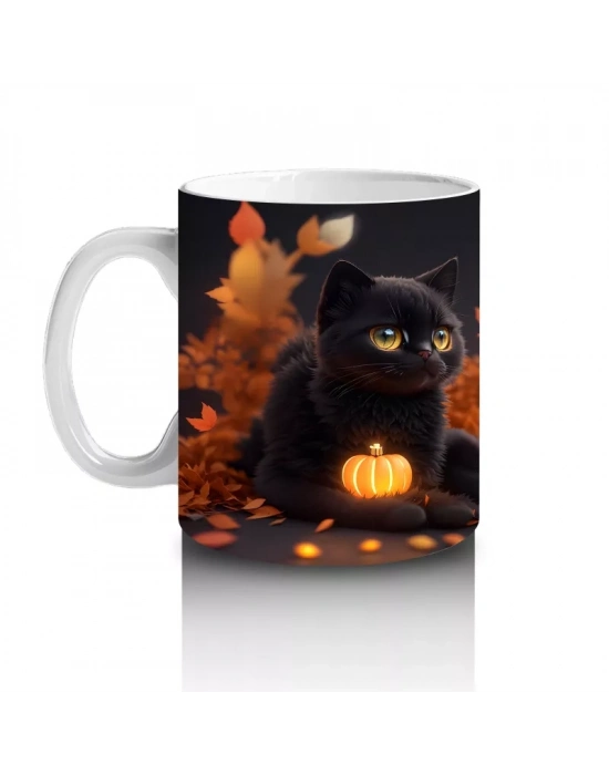 Büyülü Kazan ve Kara Kedi – Hediyelik Kahve Kupası