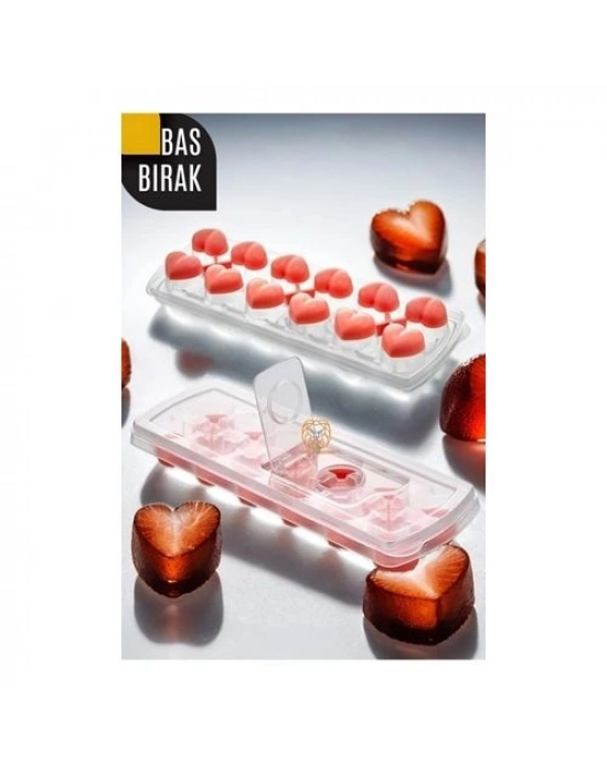 Buz Kalıbı - Bas-Bırak Kapaklı Silikon Buz Kalıbı 720630