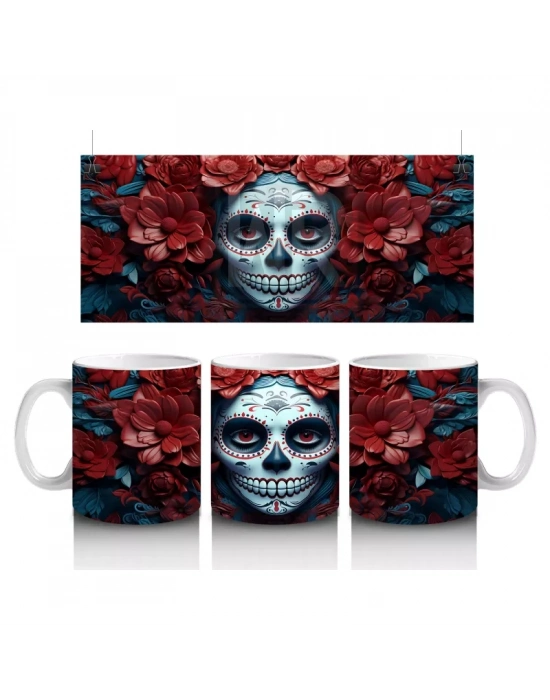 Buz Renklerinde Ölüm Maskesi – Hediyelik Kahve Kupası