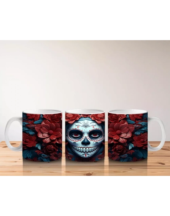 Buz Renklerinde Ölüm Maskesi – Hediyelik Kahve Kupası