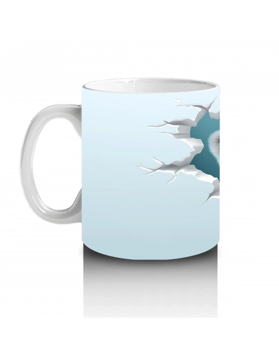 Buz Zemin Üzerinde Kutup Ayısı Figürü – Baskılı Kupa