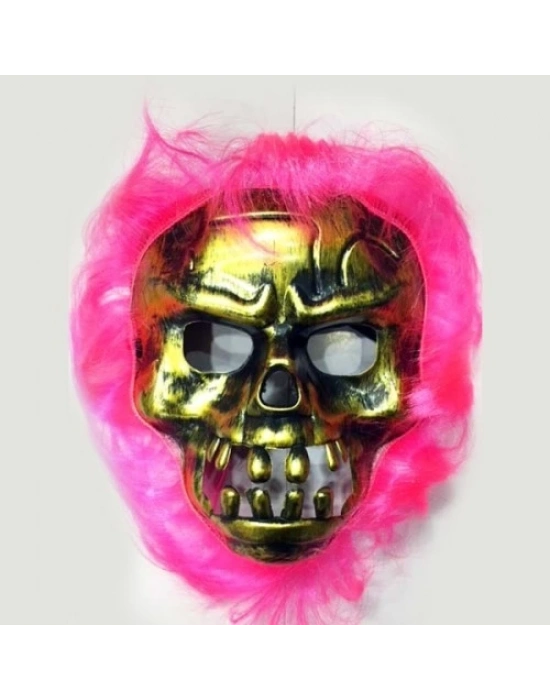 Cadılar Bayramı Maskesi Pembe
