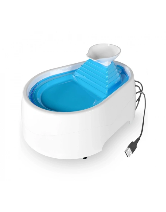 Cado Pet Kedi Köpek Su Pınarı Şelale 2 Litre - 5 volt ( usb'li ) Mavi