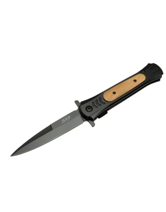 Çakı Black 22 Cm Yarı Otomatik , Kemerlikli