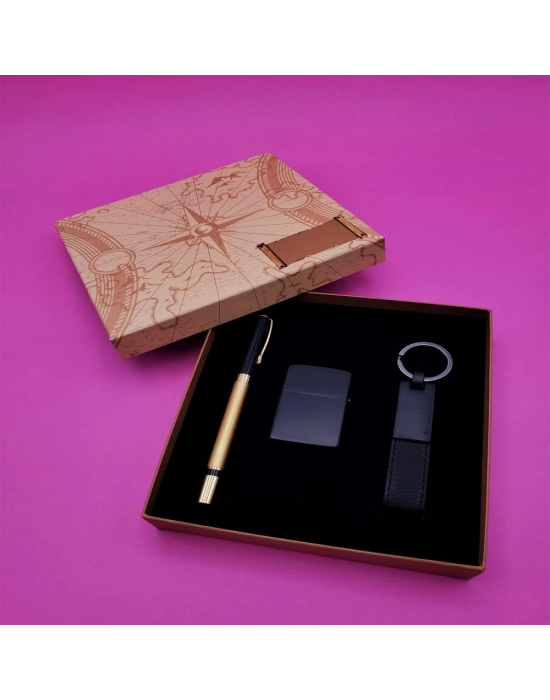 Çakmak Anahtarlık Ve Metal Roller Kalem