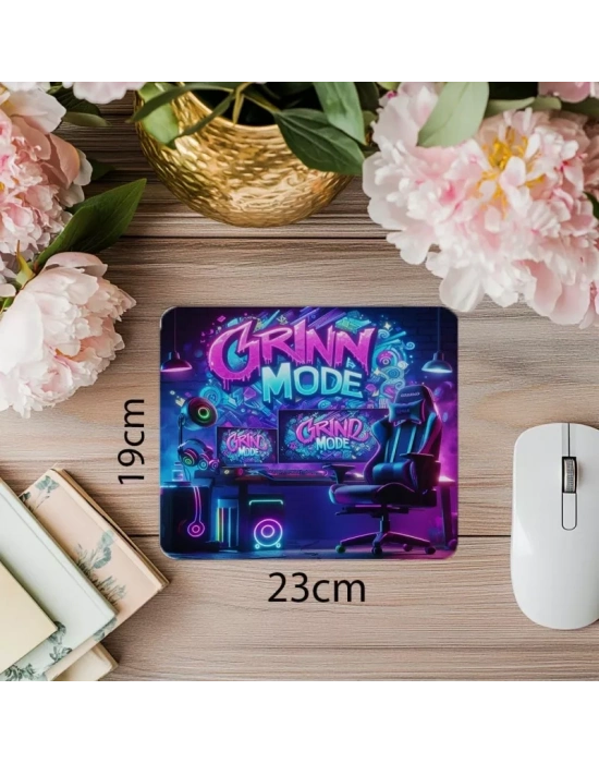 Çalışma Modu Açık Yazılı RGB Mouse Pad - 19x23 cm 2 mm Dikdörtgen İthal Baskılı Mouse Pad