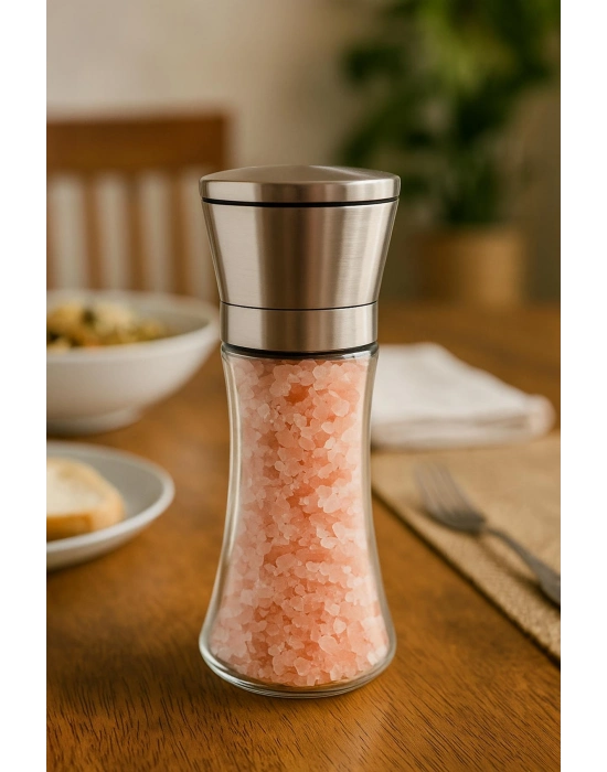 Cam Metal Kapaklı Baharat Öğütücü 250 ml