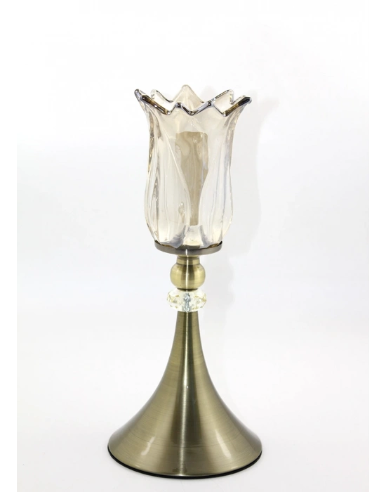 Cam Şamdan Tekli Model 2