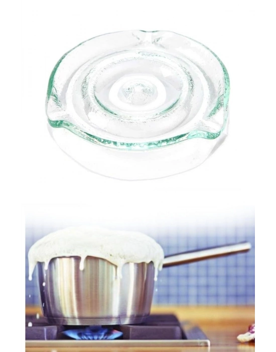 ®  Cam Süt Kaynatma ve Taşma Önleyici Aparat – Süt Taşırmaz Güvenli Kaynatma,Isıya Dayanıklı Cam