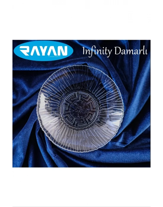 Cam Tabak Güneş Yıldız Gül Model 6lı Royaleks-G-404