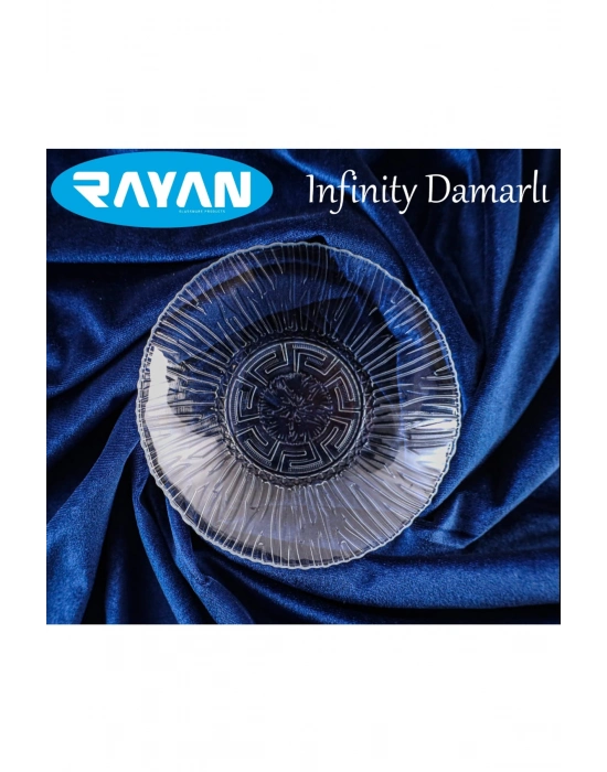 Cam Tabak Güneş Yıldız Gül Model 6lı Royaleks-G-404