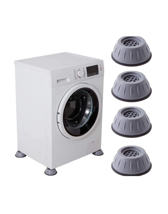 Çamaşır Makinesi Titreşim Önleyici Mobilya Yükseltici Kaydırmaz Vantuzlu Stoper Set 4 Adet