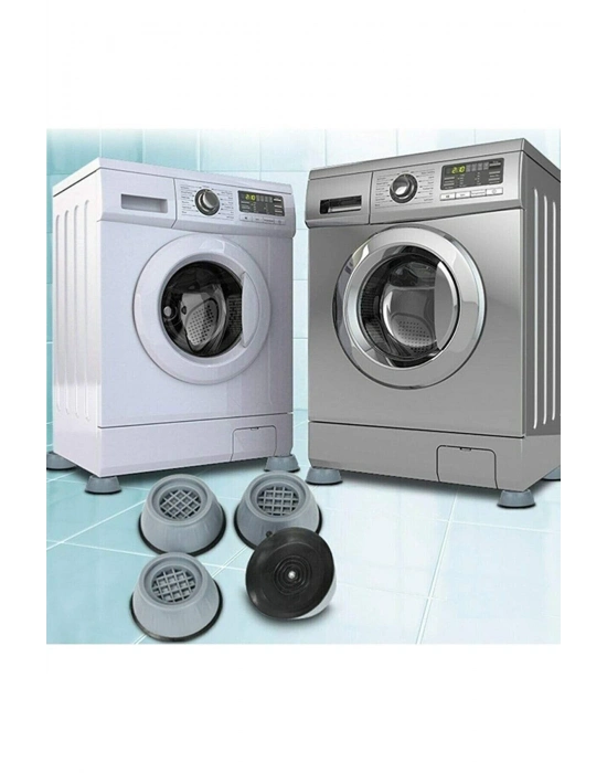 Çamaşır Makinesi Titreşim Önleyici Mobilya Yükseltici Kaydırmaz Vantuzlu Stoper Set 4 Adet