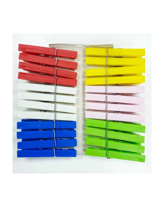 Çamaşır Mandalı Çelik Yaylı 24 Adet