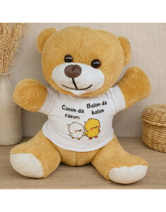 Canım da Canım Balım da Balım Tişörtlü Peluş Ayıcık