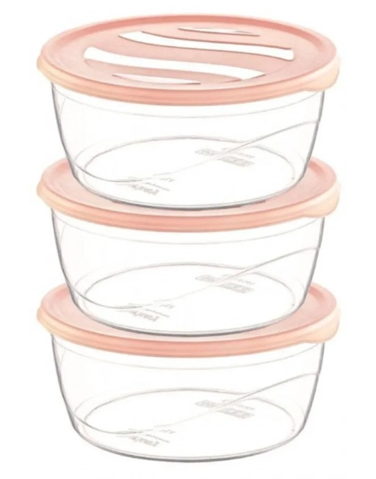 Çankaya 3lü Karizma Yuvarlak Saklama Kabı ÇNK-2149