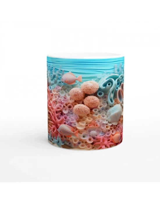 Canlı Mercan Patlaması Kupa Bardak