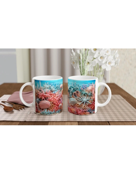 Canlı Mercan Patlaması Kupa Bardak